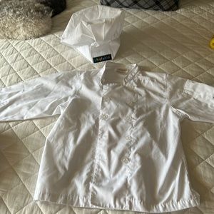 Little kids chefs coat and hat